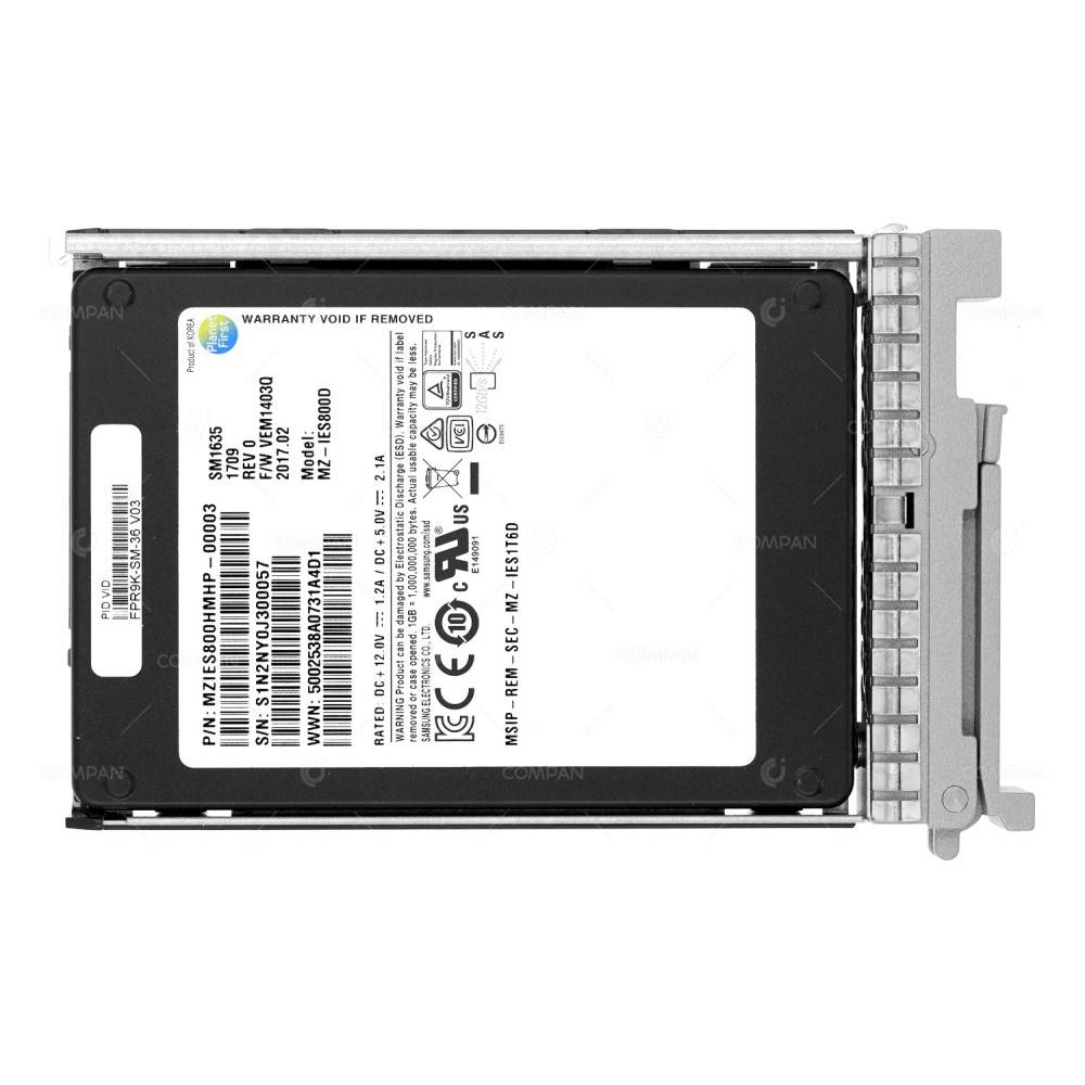 FPR9K-SM-S800GS1  CISCO SSD 800GB SAS 12G 2.5" SFF FOR FIREPOWER 9000 SERIES